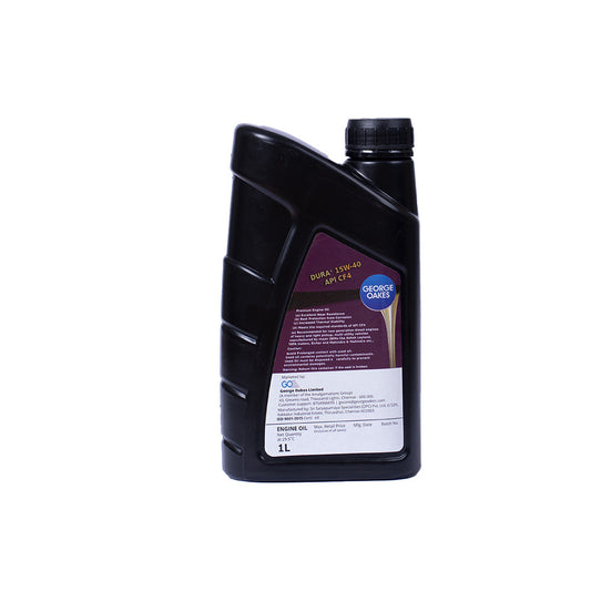 George Oakes Dura+ API CF 4 SAE 15W-40 Heavy Duty Engine Oil (Gold) 1 Litre - GO1540CF41GD