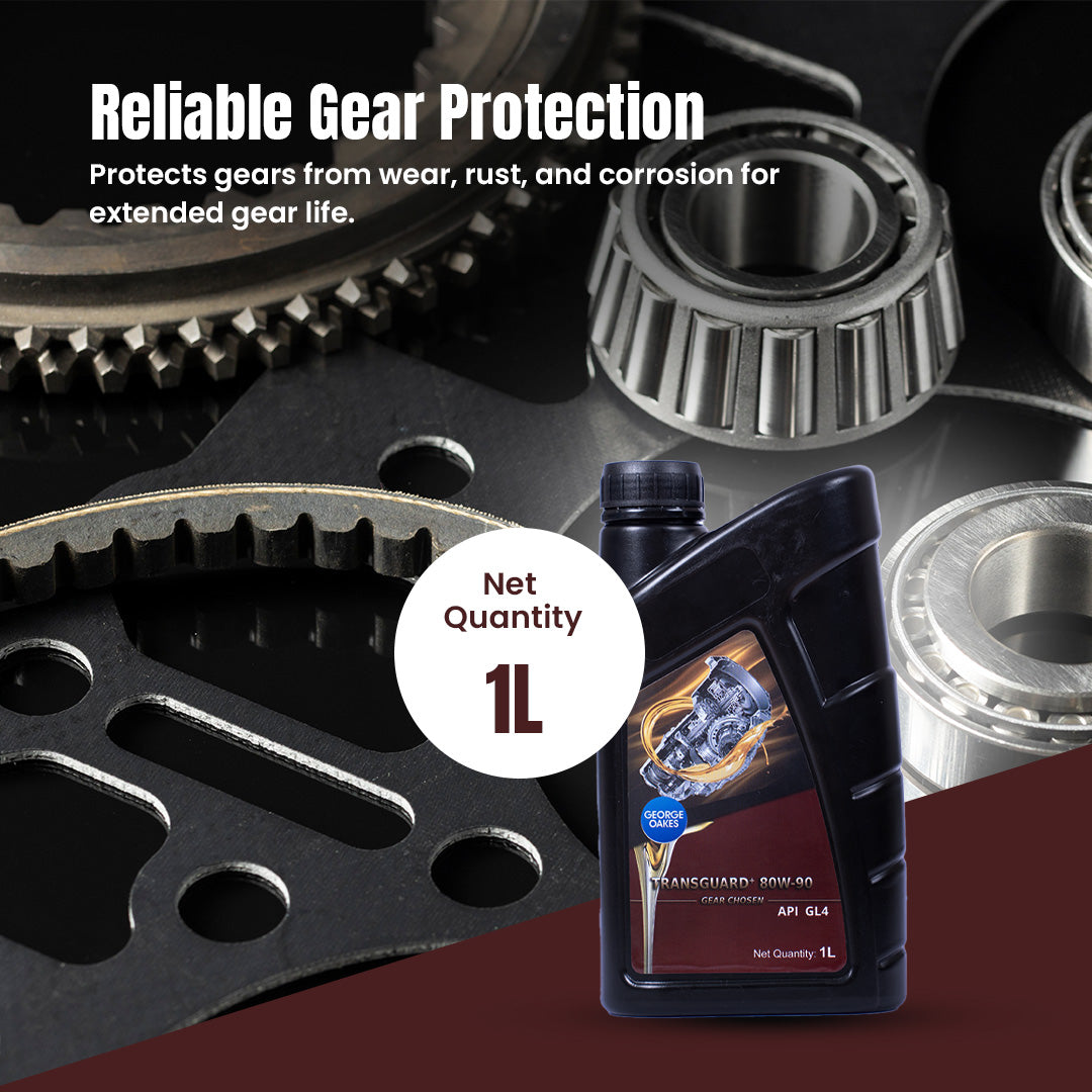 George Oakes Transguard+ API GL4 SAE 80W-90 Gear Oil (Gold) 1 Litre - GO8090GL41GD