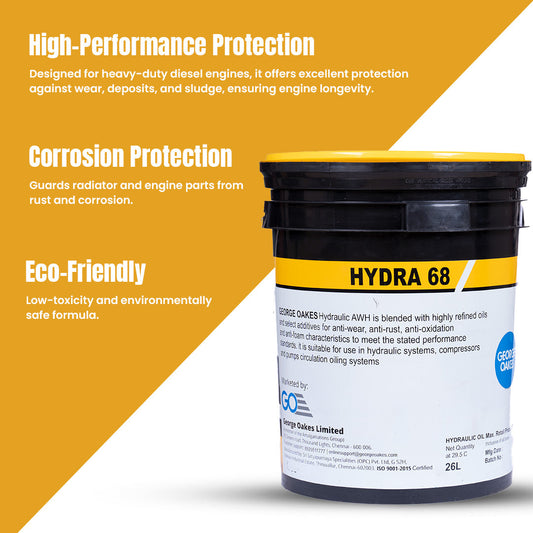 George Oakes AW 68 Hydraulic Oil (Gold) 26 Litre - GO68AW26GD-AI