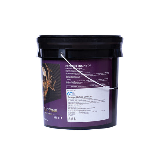 George Oakes Dura API CF4 SAE 20W-40 Heavy Duty Engine Oil (Red) 8.5 Litre - GO2040CF485RD