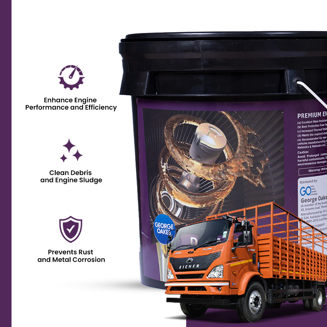 George Oakes Dura API CF4 SAE 20W-40 Heavy Duty Engine Oil (Red) 8.5 Litre - GO2040CF485RD