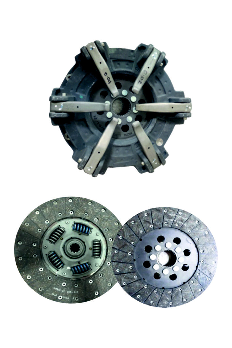 VALEO Dual Clutch Set - Escorts 280 Dia,Escort /Farmtrac 60/6050/6055LM - (In Disc +Ex Disc )(VALE-843976)