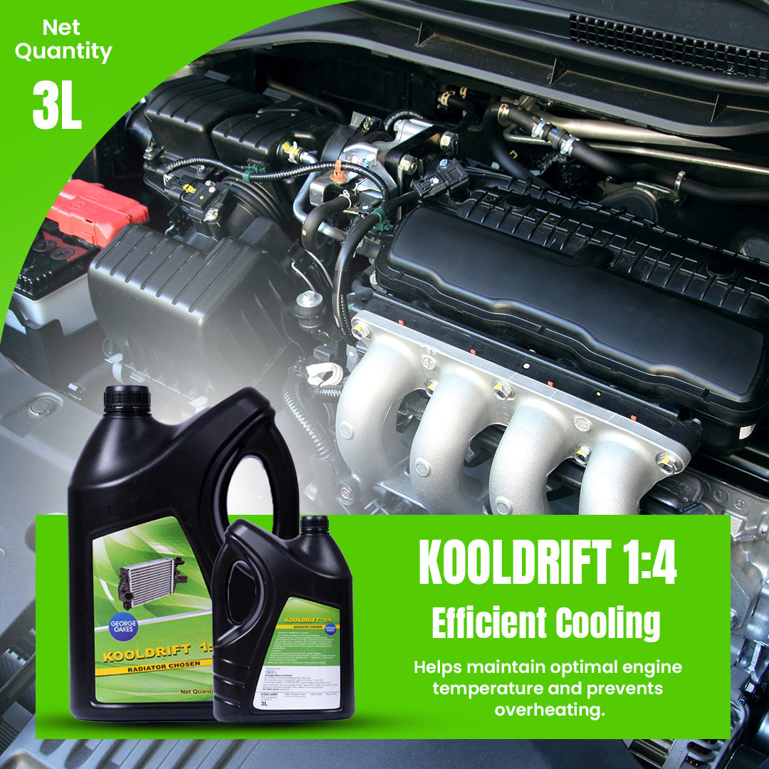 George Oakes Kooldrift+ 1:4 Coolant 3 Litre - GOKDP143GN