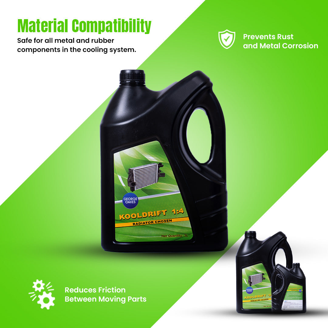 George Oakes Kooldrift+ 1:4 Coolant 3 Litre - GOKDP143GN