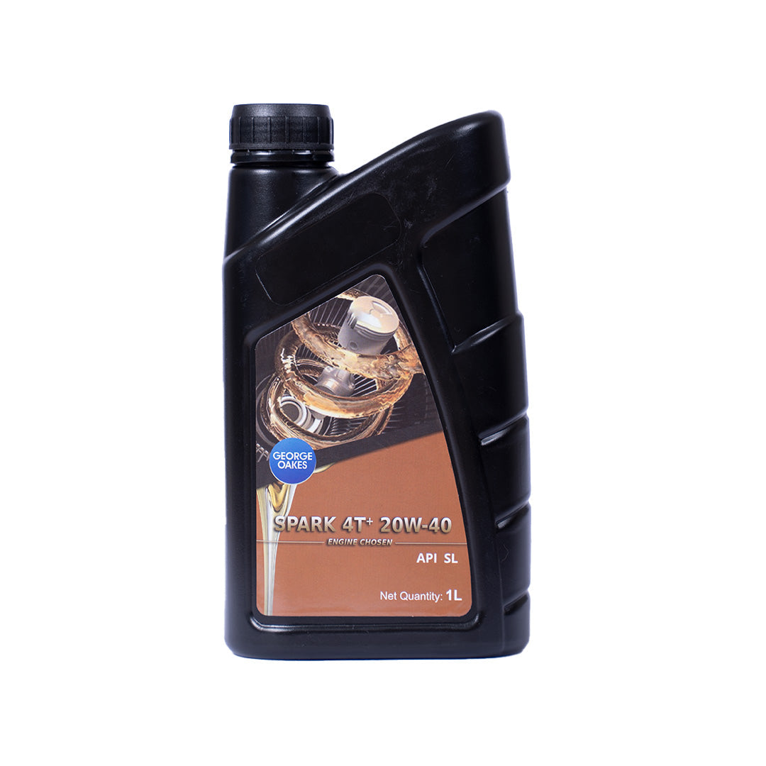 George Oakes Spark4T+  API SL SAE 20W-40 Engine Oil (Gold) 1 Litre - GO4T2040SLP1GD