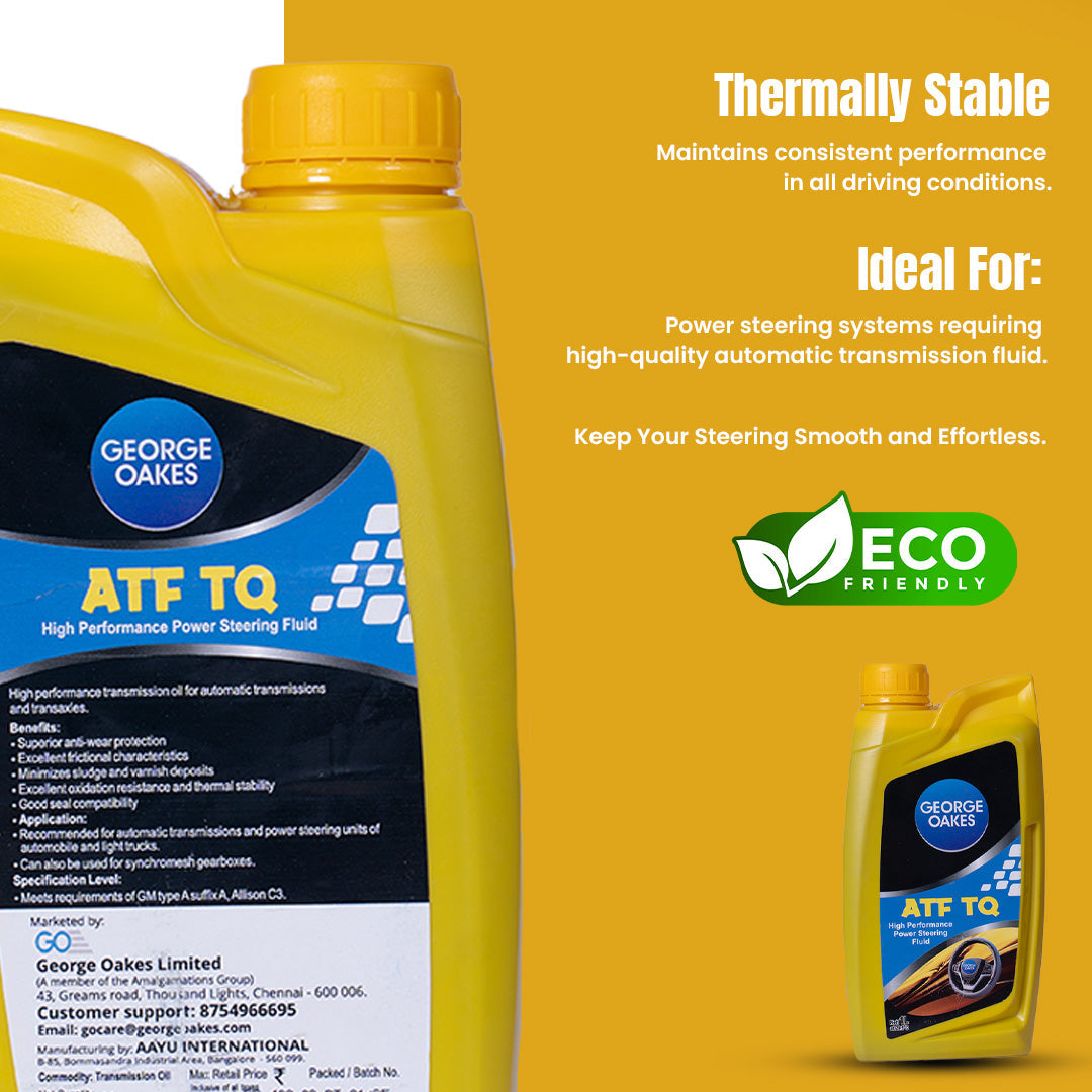 George Oakes ATF TASA TQ High Performance Power Steering Transmission Oil (Red) 1 Litre - GOATF1RD-AI