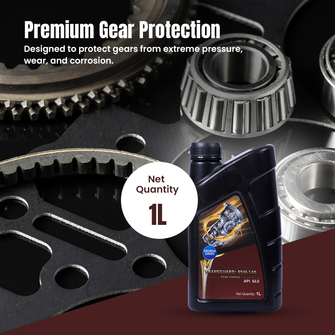George Oakes Transguard+ API GL5 SAE 85W-140 Gear Oil (Gold) 1 Litre - GO85140GL51GD