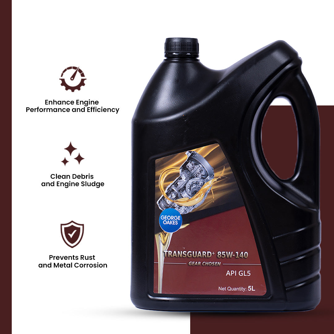George Oakes Transguard+ API GL5 SAE 85W-140 Gear Oil (Gold) 5 Litre - GO85140GL55GD