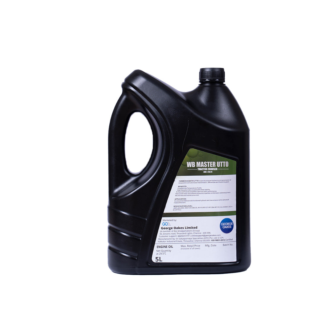 George Oakes WB Master JDM J-20C/D UTTO Universal Tractor Transmission Oil (Gold) 5 Litre - GOWBO5GD
