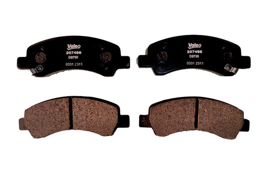 VALEO Brake Pad TATA TIAGO TIGOR P,Tiago / Tiago FL / Tigor / Tigor FL(VALE-207498)