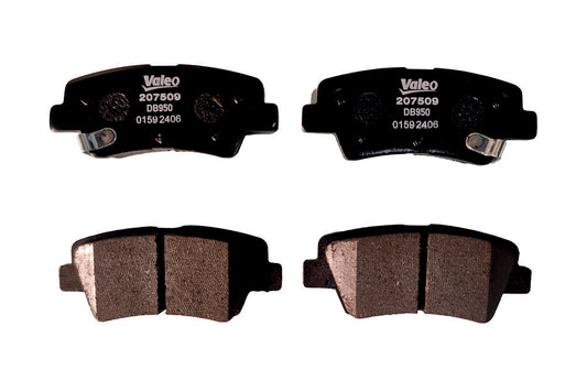 VALEO Brake Pad HY VRNA FLUD,Alcazar / Creta 2nd Gen / Grand i10 Nios / Verna Fluidic 4th Gen / Carens / Seltos(VALE-207509)