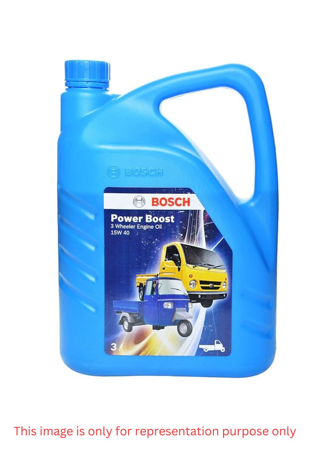 BOSCH 3 Wheeler Power Booster API CF4  SAE 15W 40 Engine Oil - MICO-F002H23755-079 - 3 Ltrs